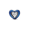 Pandora - Charm Cuore Blu Girevole