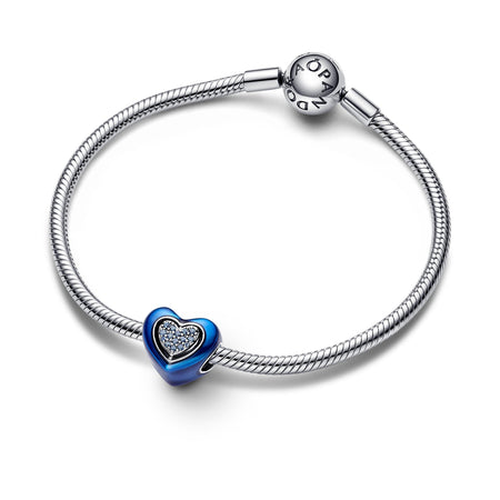 Pandora - Charm Cuore Blu Girevole