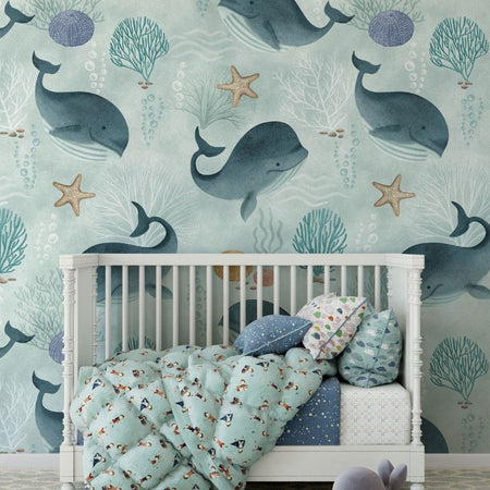 Carta da Parati su misura collezione Piccoli Pesci
