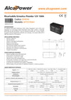 Alca Power batteria al piombo da 12V 10Ah ricaricabile per UPS e illuminazione di emergenza