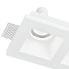 Faretto Due Luci Scomparsa Gesso Verniciagile Incasso Cartongesso GU10