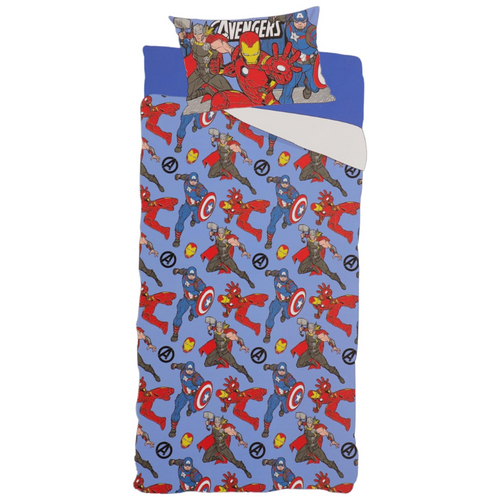 Lenzuola Avengers letto singolo in cotone