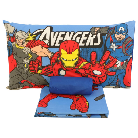 Lenzuola Avengers letto singolo in cotone