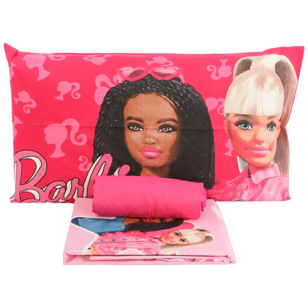 Lenzuola Barbie letto singolo in cotone