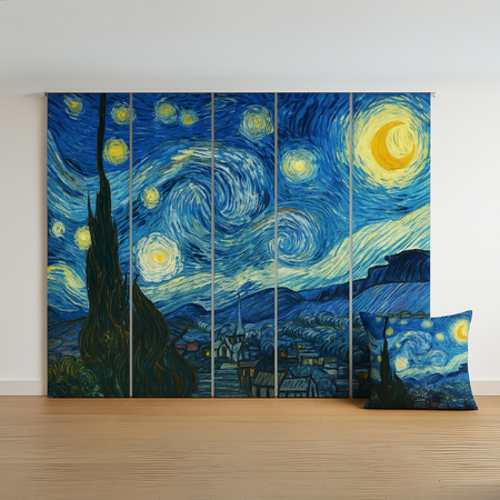 Federa cuscino Van Gogh Notte Stellata