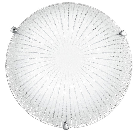 Plafoniera moderna con decorazione a raggi e luci led 24 watt