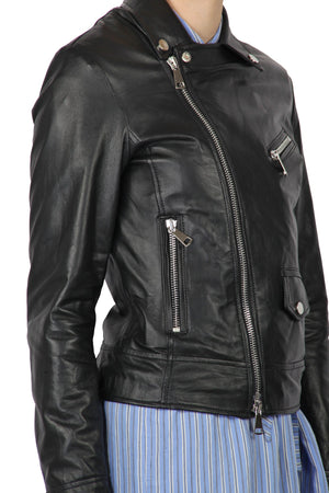 3JOLIE 3jolie - Giubbotto in pelle - 451426 - Nero da donna