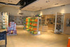 Espositore dogato per negozi centro stanza in vari colori cm. 91x80x185h