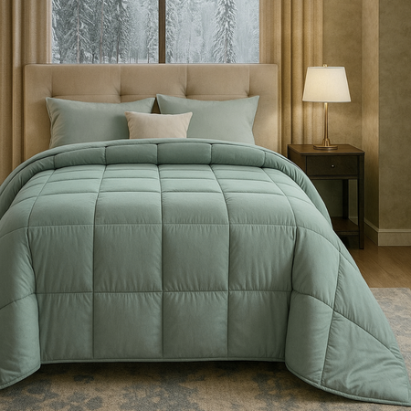 Trapunta matrimoniale in velluto Cortina Botticelli Home