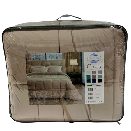 Trapunta matrimoniale in velluto Cortina Botticelli Home