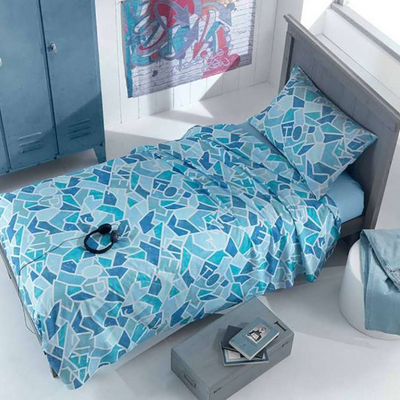 Trapunta singola Gabel Geometry in cotone