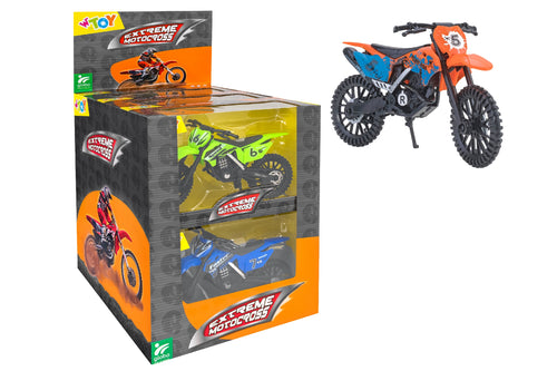 Motocross in scala 1:12,3 colori assortiti, 1PZ