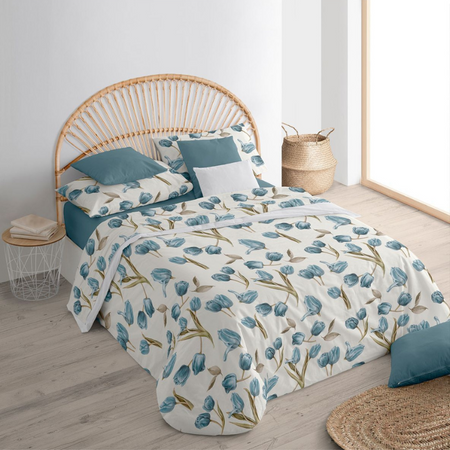 Lenzuola Matrimoniali cotone Botticelli Home Tulipani