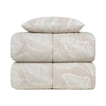 Trapunta matrimoniale in velluto Gemma con cuscino arredo