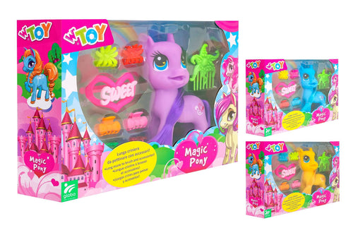 Playset Pony con Accessori 3 Colori
