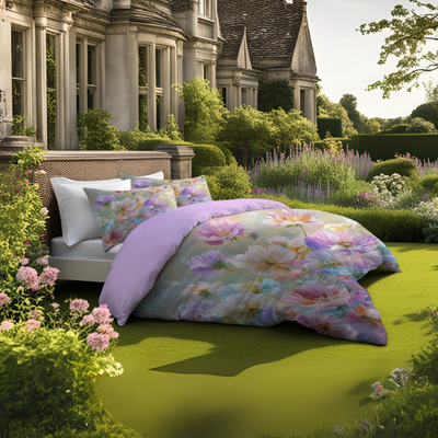 Copripiumino matrimoniale Botticelli Home Garden in cotone