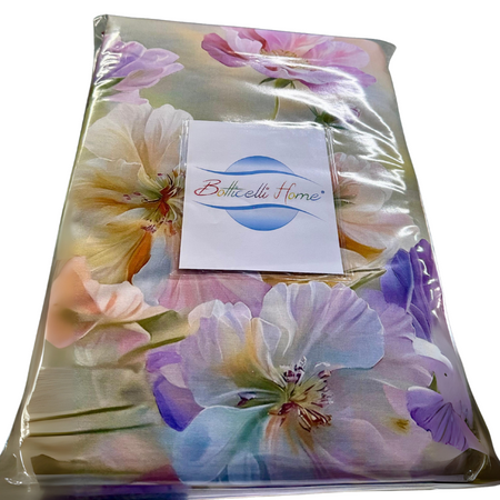 Copripiumino matrimoniale Botticelli Home Garden in cotone