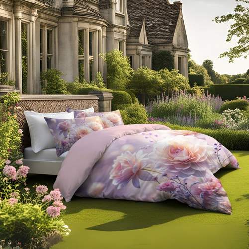 Copripiumino matrimoniale Botticelli Home Rose rosa