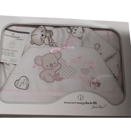 Lenzuola lettino neonata flanella Nazareno Gabrielli Amore