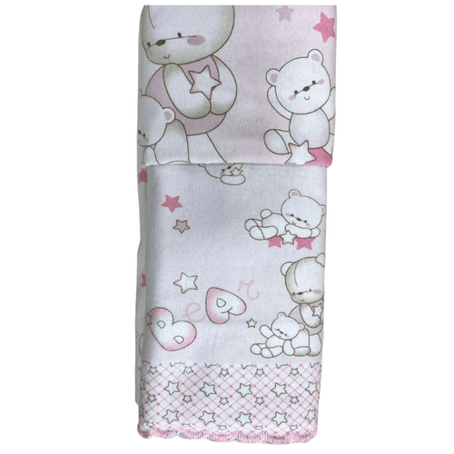 Lenzuola lettino neonato flanella Nazareno Gabrielli Bear