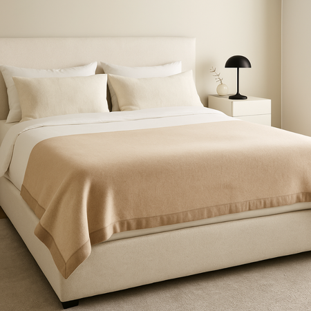 Coperta matrimoniale maxi in lana cashmere Lanerossi Geisha