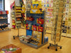 Gondola centro stanza espositore dogato per arredo negozi cm. 91x45x150h