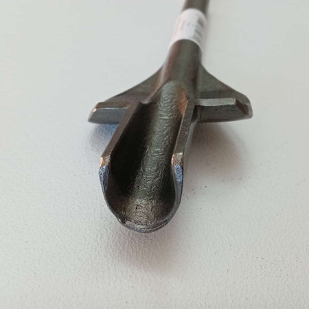 Benman scalpello punta a sgorbia da 23mm ed alette per tassellatore sds-plus - lunghezza 380mm