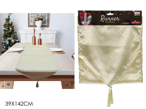 Runner Champagne 39x142cm