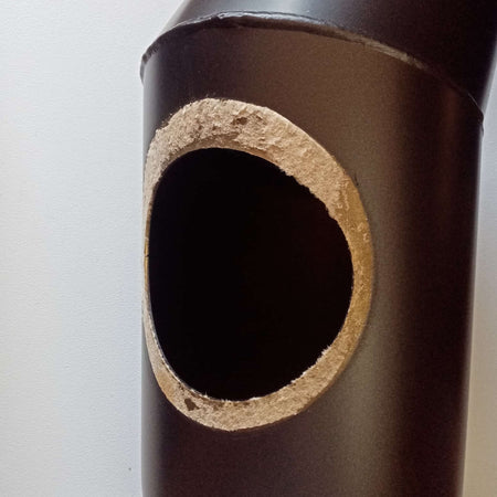 Curva a 45 gradi con ispezione da 180mm per stufa a legna