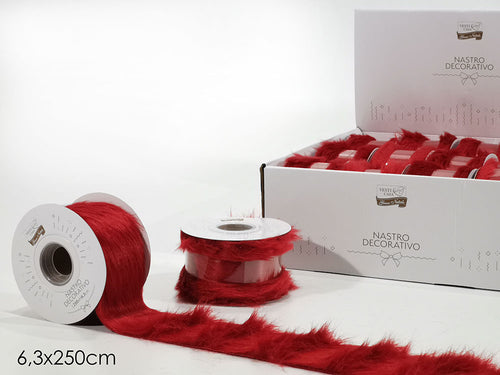 Nastro 6.3x250cm rosso