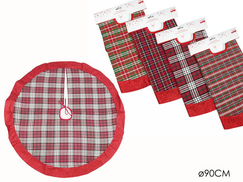 Copribase Albero scozzese 90cm