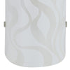 Applique Moderna Disegno Onde Vetro Bianco Lampada da Parete Led 8 watt Luce Naturale