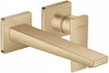 hansgrohe Metropol Flush-Mounted Tap for Wall Mounting, Spout 22.5 cm, Brushed Bronze