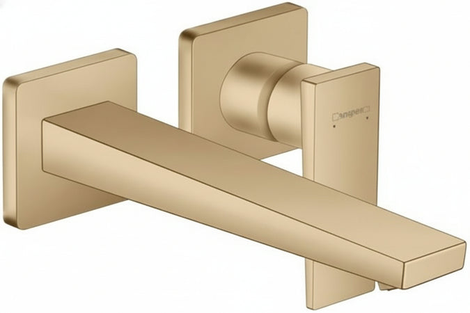 hansgrohe Metropol Flush-Mounted Tap for Wall Mounting, Spout 22.5 cm, Brushed Bronze