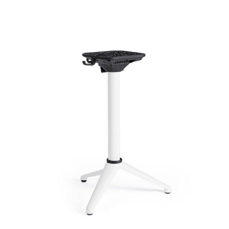 Base tavolo "Anna" colonna in alluminio con piedistallo in nylon con piedini regolabili h 72 cm