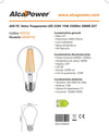 Alca Power A60 15W 220V 2500LM 3000K E27 lampada classica a filamento a led