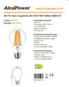 Alca Power A67 18W 220V 3280LM 3000K E27 lampada classica a filamento a led