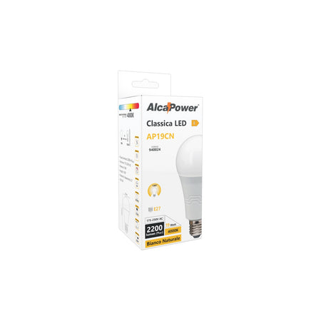 Alca Power A65 19W 175-250V 2200LM 4000K E27 lampada classica a led