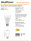 Alca Power A65 19W 175-250V 2200LM 6000K E27 lampada classica a led