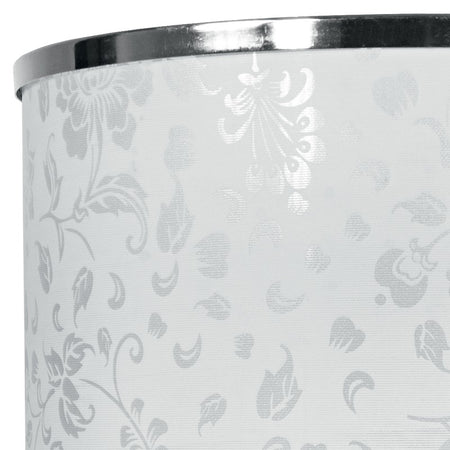 Paralume Polivinilico Glitterato Bordo Cromato 35x25 cm E27