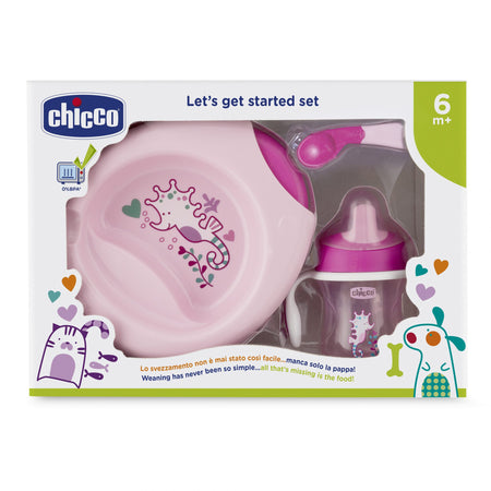 Set prima pappa Chicco 6+ rosa