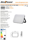 Alca Power proiettore LED 220-240V da 30W 4000K luce diurna