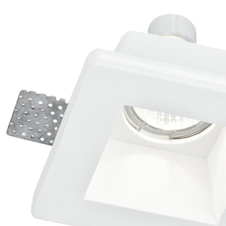 Incasso Soffitto Ribassato Faretto Scomparsa Quadrato Gesso Verniciabile GU10