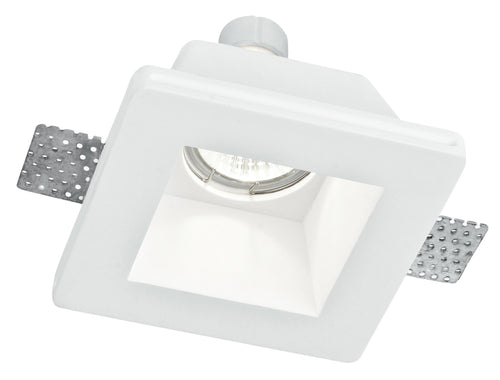 Incasso Soffitto Ribassato Faretto Scomparsa Quadrato Gesso Verniciabile GU10
