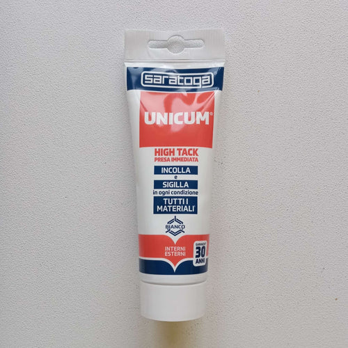 Saratoga UNICUM High Tack 130gr colla di montaggio bianca verniciabile