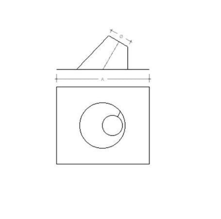 Faldale inclinato per tubo da 150mm in acciaio inox 6 decimi AISI 304 e base in piombo