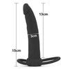 Dildo doppio indossabile Double Strap-On doppia penetrazione 15 cm