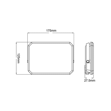 Alca Power proiettore LED 220-240V da 50W 4000K luce diurna