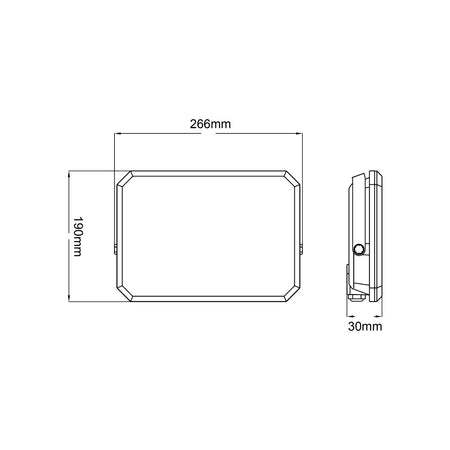 Alca Power proiettore LED 220-240V da 100W 4000K luce diurna