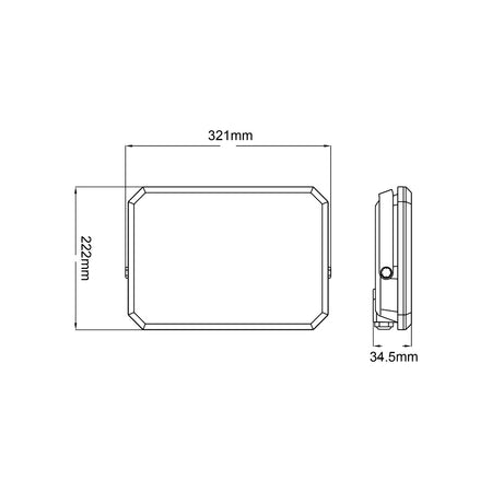 Alca Power proiettore LED 220-240V da 150W 4000K luce diurna